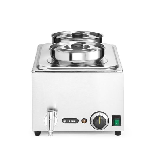 Hendi Set: Bain-Marie Ranger + 2x 4L Container mit Deckel, 8L, 220-240V/1000W, 604x332x(H)315mm Hendi Set: Bain-Marie Ranger + 2x 4L Container mit Deckel, 8L, 220-240V/1000W, 604x332x(H)315mm