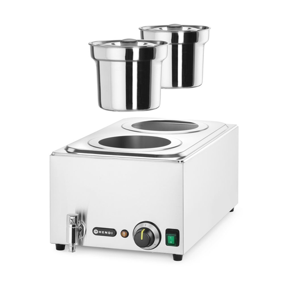 Hendi Set: Bain-Marie Ranger + 2x 4L Container mit Deckel, 8L, 220-240V/1000W, 604x332x(H)315mm 3 Hendi Set: Bain-Marie Ranger + 2x 4L Container mit Deckel, 8L, 220-240V/1000W, 604x332x(H)315mm