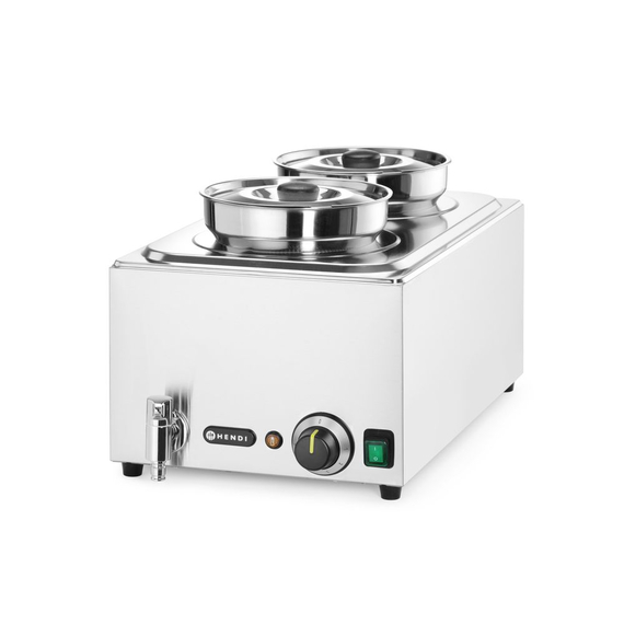 Hendi Set: Bain-Marie Ranger + 2x 4L Container mit Deckel, 8L, 220-240V/1000W, 604x332x(H)315mm 1 Hendi Set: Bain-Marie Ranger + 2x 4L Container mit Deckel, 8L, 220-240V/1000W, 604x332x(H)315mm