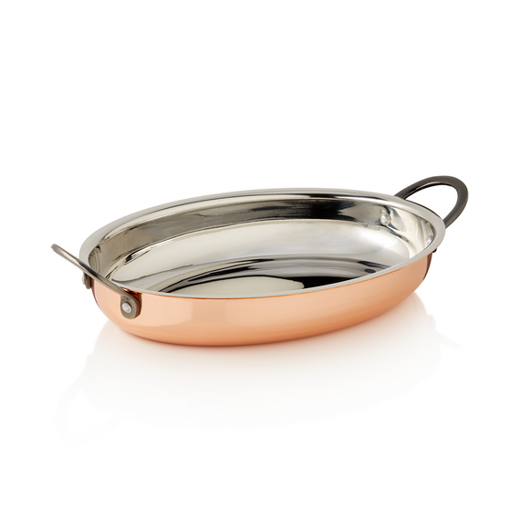 Steel & Style Servierpfanne RUBY, 25 x 18 x 3,5 cm, 0,9 ltr., Kupfer, Messing, Chromnickelstahl Steel & Style Servierpfanne RUBY, 25 x 18 x 3,5 cm, 0,9 ltr., Kupfer, Messing, Chromnickelstahl