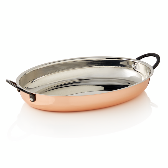 Steel & Style Servierpfanne RUBY, 30 x 22 x 4,5 cm, 1,5 ltr., Kupfer, Messing, Chromnickelstahl Steel & Style Servierpfanne RUBY, 30 x 22 x 4,5 cm, 1,5 ltr., Kupfer, Messing, Chromnickelstahl