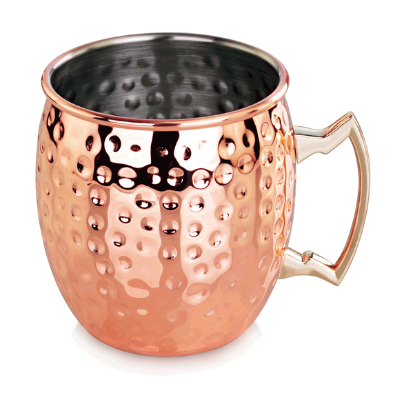 Was Germany Moscow Mule, 0,4 ltr., Ø 8,7 cm, Höhe 9 cm, gehämmert, Kupferoptik, Chromnickelstahl, PVD Beschichtung Was Germany Moscow Mule, 0,4 ltr., Ø 8,7 cm, Höhe 9 cm, gehämmert, Kupferoptik, Chromnickelstahl, PVD Beschichtung