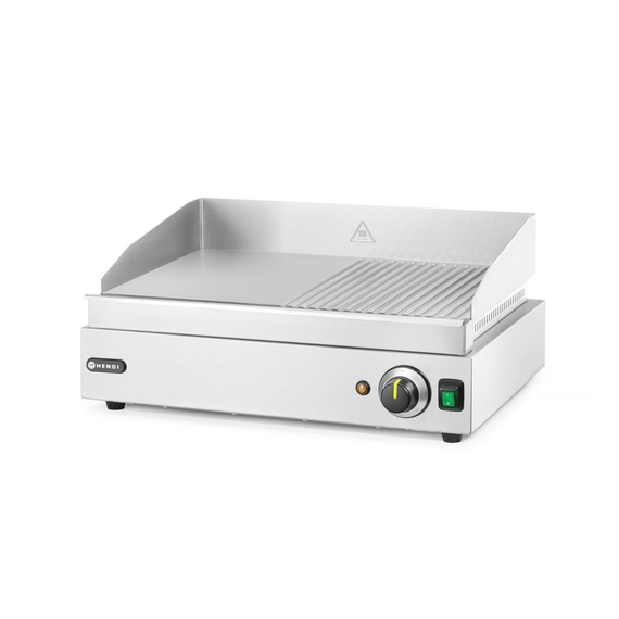 Hendi Grillplatte, Profi Line, 1/2 glatt, 1/2 gerillt, 230V/2400W, 527x404x(H)233mm 1 Hendi Grillplatte, Profi Line, 1/2 glatt, 1/2 gerillt, 230V/2400W, 527x404x(H)233mm