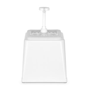 Hendi Pump-Saucenspender, 2,5L, Weiß, 230x210x(H)327mm