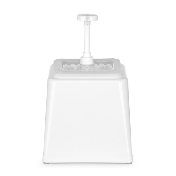 Hendi Pump-Saucenspender, 2,5L, Weiß, 230x210x(H)327mm Hendi Pump-Saucenspender, 2,5L, Weiß, 230x210x(H)327mm