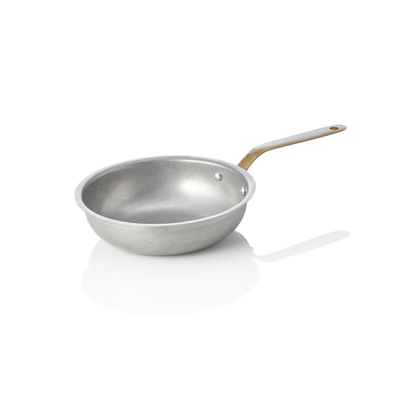 Steel & Style Servierpfanne VINTAGE, mit Messinggriff, Ø 16 cm, 390 ml, Chromnickelstahl Steel & Style Servierpfanne VINTAGE, mit Messinggriff, Ø 16 cm, 390 ml, Chromnickelstahl