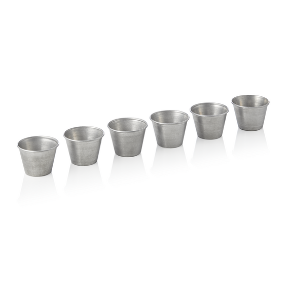 Steel & Style Dipschale Set VINTAGE, Ø 6 cm, Set á 6 Stück, 60 ml, Chromnickelstahl Steel & Style Dipschale Set VINTAGE, Ø 6 cm, Set á 6 Stück, 60 ml, Chromnickelstahl