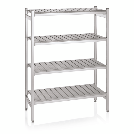 Was Germany Lagerregal System, Klick-System, 126,5 x 54 x 170 cm, Aluminium/Polyethylen Was Germany Lagerregal System, Klick-System, 126,5 x 54 x 170 cm, Aluminium/Polyethylen