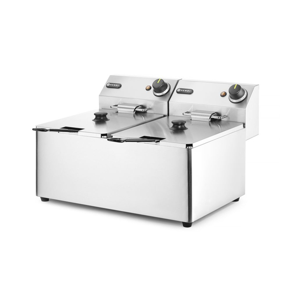 Hendi Fritteuse Kitchen Line - 2x8L, Kitchen Line, 16L, 230V/7000W, 542x430x(H)351mm 2 Hendi Fritteuse Kitchen Line - 2x8L, Kitchen Line, 16L, 230V/7000W, 542x430x(H)351mm
