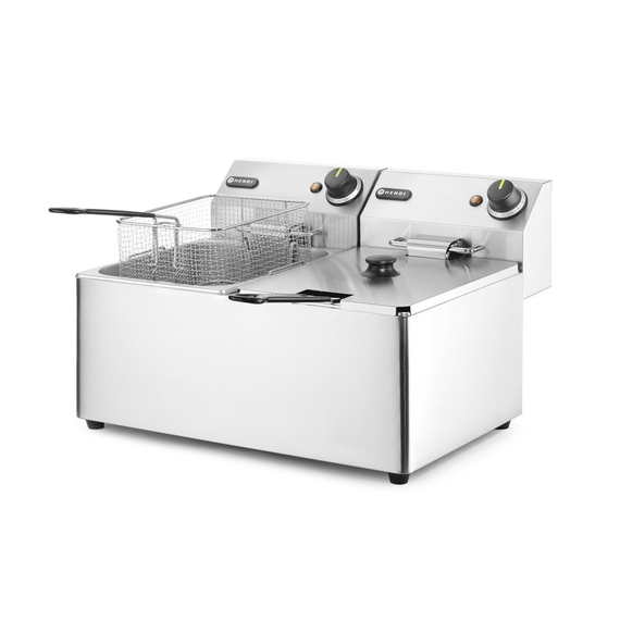 Hendi Fritteuse Kitchen Line - 2x8L, Kitchen Line, 16L, 230V/7000W, 542x430x(H)351mm 1 Hendi Fritteuse Kitchen Line - 2x8L, Kitchen Line, 16L, 230V/7000W, 542x430x(H)351mm