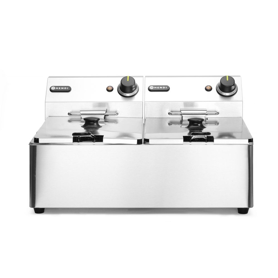 Hendi Friteuse Kitchen Line - 2x6L, Kitchen Line, 12L, 230V/6600W, 550x430x(H)305mm Hendi Friteuse Kitchen Line - 2x6L, Kitchen Line, 12L, 230V/6600W, 550x430x(H)305mm