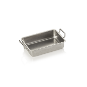 Steel & Style Mini Servierbräter HERITAGE, 18 x 11,5 x 4,5 cm, 410 ml, Chromnickelstahl 18/8