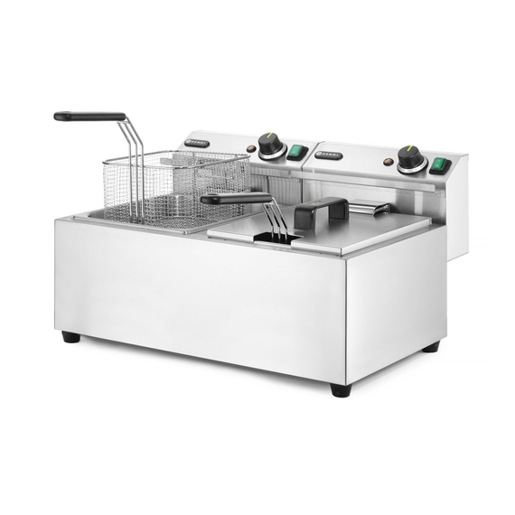 Hendi Fritteuse Profi Line, 2×8 l, Profi Line, 16L, 230V/7000W, 605x460x(H)369mm 1 Hendi Fritteuse Profi Line, 2×8 l, Profi Line, 16L, 230V/7000W, 605x460x(H)369mm