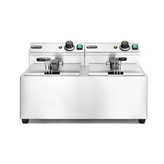 Hendi Fritteuse Profi Line, 2×8 l, Profi Line, 16L, 230V/7000W, 605x460x(H)369mm Hendi Fritteuse Profi Line, 2×8 l, Profi Line, 16L, 230V/7000W, 605x460x(H)369mm