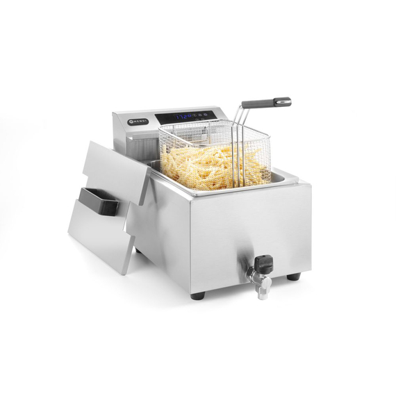 Hendi Friteuse Profi Line digital - mit Ablasshahn - 8 l, Profi Line, 8L, 230V/3500W, 305x515x(H)345mm 1 Hendi Friteuse Profi Line digital - mit Ablasshahn - 8 l, Profi Line, 8L, 230V/3500W, 305x515x(H)345mm