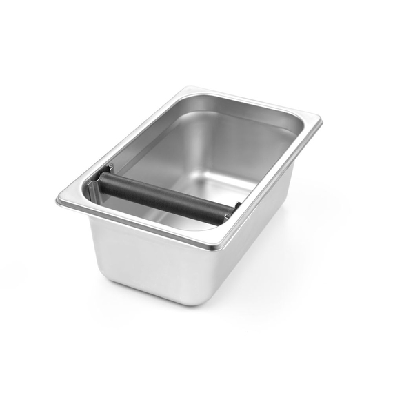 Hendi Kaffeesatz-Abklopfbehälter, GN 1/4, 265x162x(H)100mm 1 Hendi Kaffeesatz-Abklopfbehälter, GN 1/4, 265x162x(H)100mm