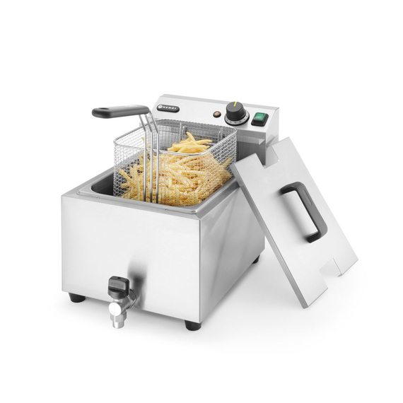 Hendi Fritteuse Profi Line mit Ablasshahn, 8 l, Profi Line, 8L, Hellgrau, 230V/3500W, 305x515x(H)354mm 1 Hendi Fritteuse Profi Line mit Ablasshahn, 8 l, Profi Line, 8L, Hellgrau, 230V/3500W, 305x515x(H)354mm