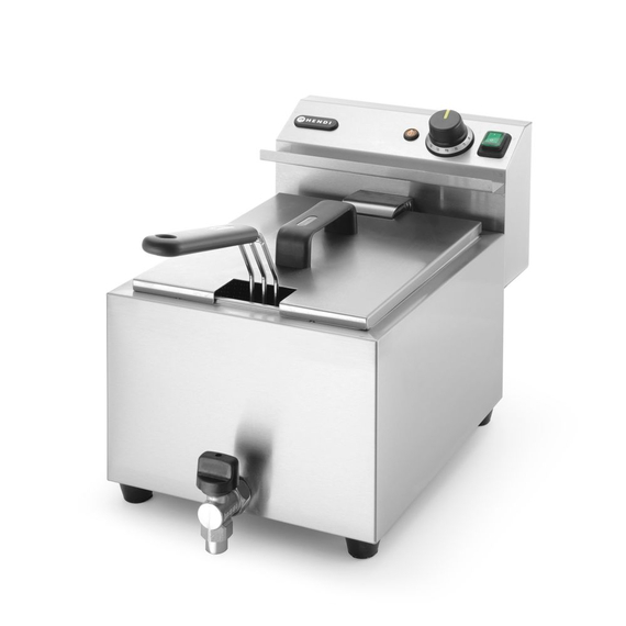 Hendi Fritteuse Profi Line mit Ablasshahn, 8 l, Profi Line, 8L, Hellgrau, 230V/3500W, 305x515x(H)354mm 4 Hendi Fritteuse Profi Line mit Ablasshahn, 8 l, Profi Line, 8L, Hellgrau, 230V/3500W, 305x515x(H)354mm