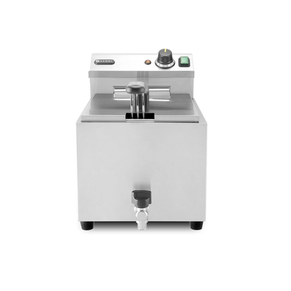 Hendi Fritteuse XL mit Ablasshahn, Profi Line, 10L, 400V/6600W, 300x585x(H)377mm Hendi Fritteuse XL mit Ablasshahn, Profi Line, 10L, 400V/6600W, 300x585x(H)377mm