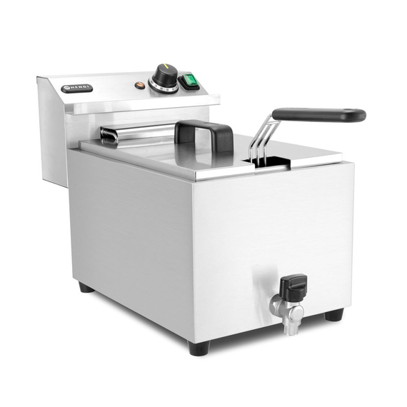 Hendi Fritteuse XL mit Ablasshahn, Profi Line, 10L, 400V/6600W, 300x585x(H)377mm 1 Hendi Fritteuse XL mit Ablasshahn, Profi Line, 10L, 400V/6600W, 300x585x(H)377mm