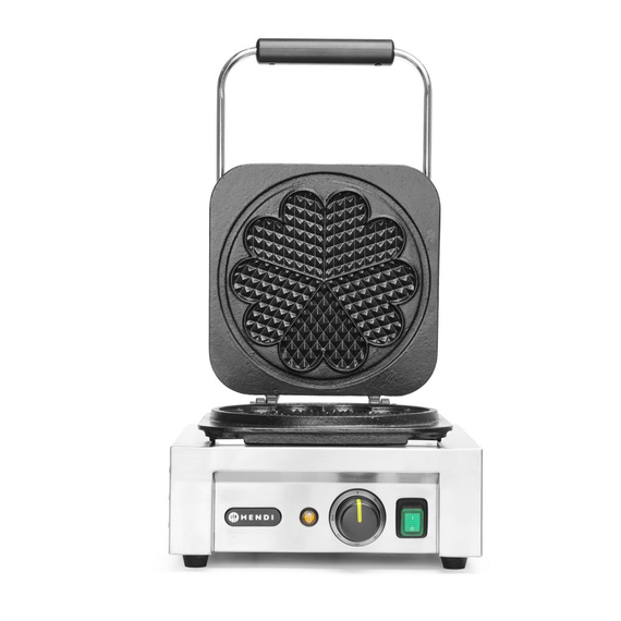 Hendi Waffeleisen 'Herz', 230V/2200W, 330x543x(H)251mm Hendi Waffeleisen 'Herz', 230V/2200W, 330x543x(H)251mm