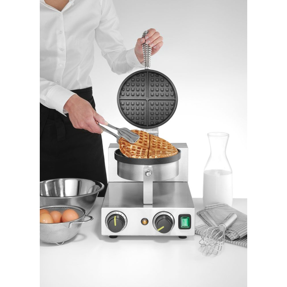 Hendi Waffeleisen rund, 230V/1000W, 250x491x(H)285mm 2 Hendi Waffeleisen rund, 230V/1000W, 250x491x(H)285mm