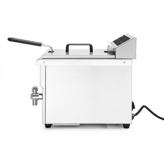 Hendi Induktionsfritteuse mit Ablasshahn - 8 l, 8L, Hellgrau, 230V/3500W, 288x619x(H)408mm 1 Hendi Induktionsfritteuse mit Ablasshahn - 8 l, 8L, Hellgrau, 230V/3500W, 288x619x(H)408mm