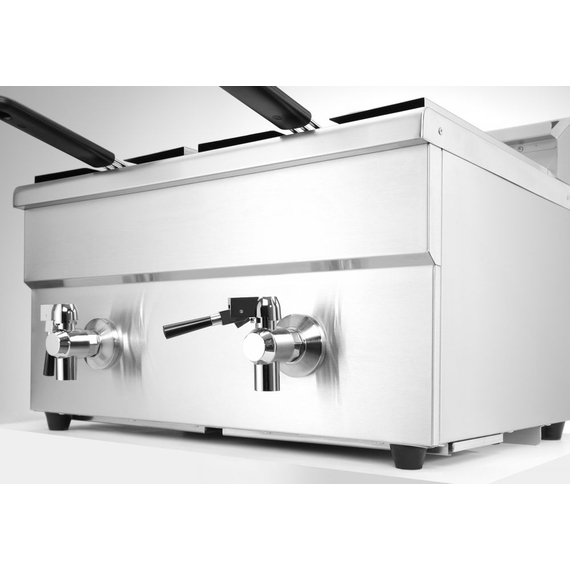 Hendi Induktionsfritteuse - mit Ablasshahn 2x8 l, Profi Line, 16L, 230V/7000W, 577x609x(H)410mm 3 Hendi Induktionsfritteuse - mit Ablasshahn 2x8 l, Profi Line, 16L, 230V/7000W, 577x609x(H)410mm