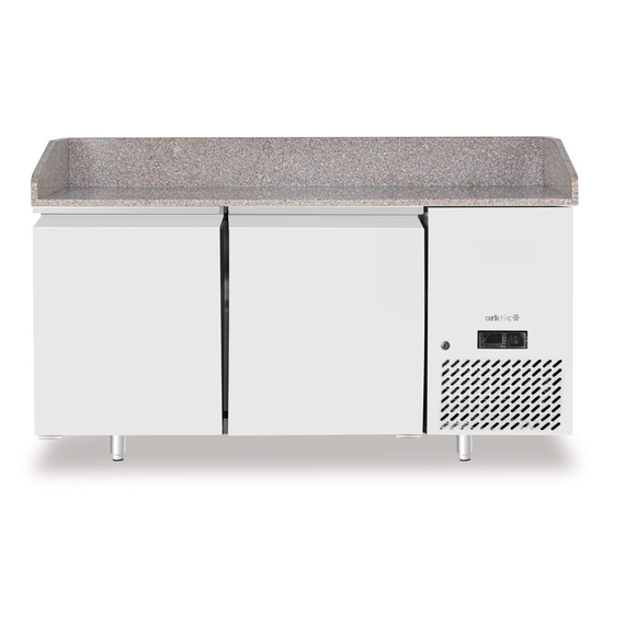 Arktic Pizzakühltisch mit Granitarbeitsplatte, 2-türig, 250L, Granit, 230V/250W, 1510x800x(H)875mm Arktic Pizzakühltisch mit Granitarbeitsplatte, 2-türig, 250L, Granit, 230V/250W, 1510x800x(H)875mm