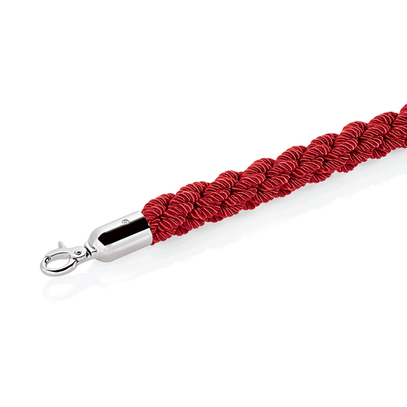Was Germany Verbindungskordel CLASSIC, Ø 3,2 cm, 1,5 m, rot, Polyester, hochglanzpoliert, verchromt Was Germany Verbindungskordel CLASSIC, Ø 3,2 cm, 1,5 m, rot, Polyester, hochglanzpoliert, verchromt