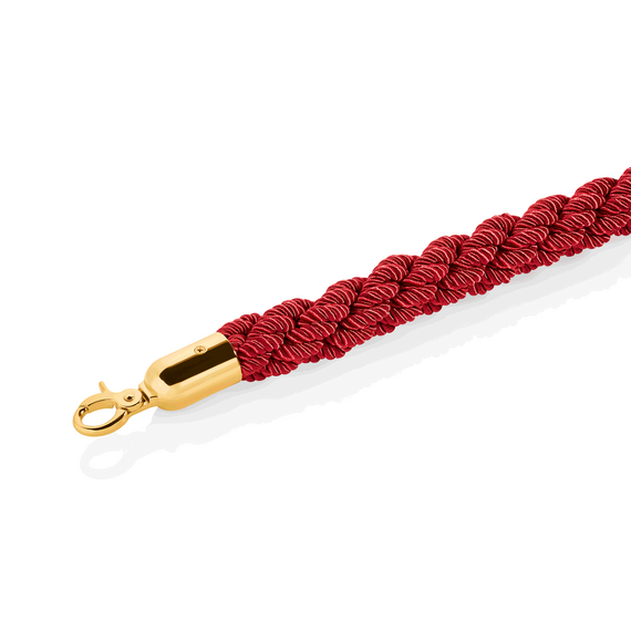Was Germany Verbindungskordel CLASSIC, Ø 3,2 cm, 1,5 m, rot, goldfarben, Polyester, Edelstahl Was Germany Verbindungskordel CLASSIC, Ø 3,2 cm, 1,5 m, rot, goldfarben, Polyester, Edelstahl