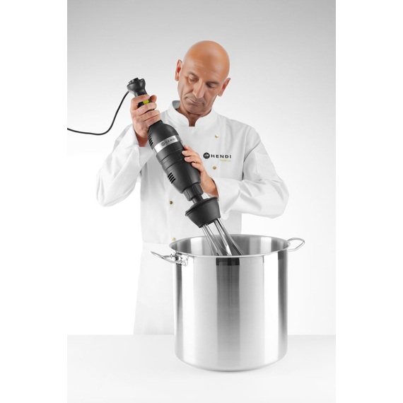 Hendi Set: Stabmixer 350 mit variabler Geschwindigkeit + Schneebesen + Halterung zur Wandmontage, Kitchen Line, Schwarz, 230V/350W, 110x324x(H)816mm 3 Hendi Set: Stabmixer 350 mit variabler Geschwindigkeit + Schneebesen + Halterung zur Wandmontage, Kitchen Line, Schwarz, 230V/350W, 110x324x(H)816mm