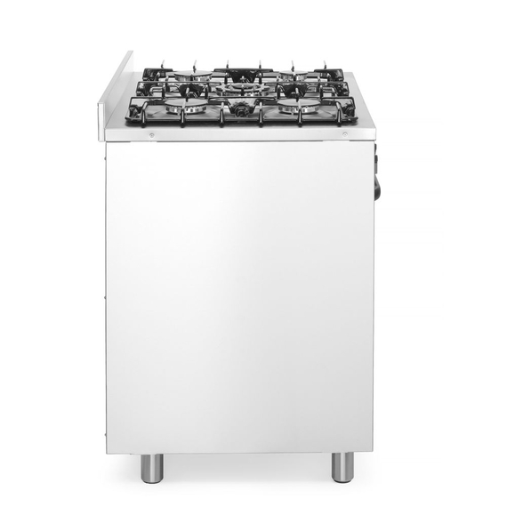 Hendi Gasherd - 5 Kochfelder mit Elektroofen, Kitchen Line, Silber, 230V/2900W, 14,3kW, 900x653x(H)900mm 3 Hendi Gasherd - 5 Kochfelder mit Elektroofen, Kitchen Line, Silber, 230V/2900W, 14,3kW, 900x653x(H)900mm