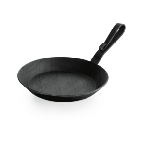 Was Germany Brat-/Servierpfanne IRON PAN 22, mit gebogenem Hakenstiel, Ø 28 cm, Eisen