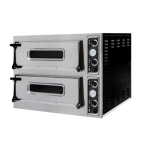 Hendi Pizzaofen Basic 44, 2 Kammern, 400V/9400W, 975x930x(H)742mm