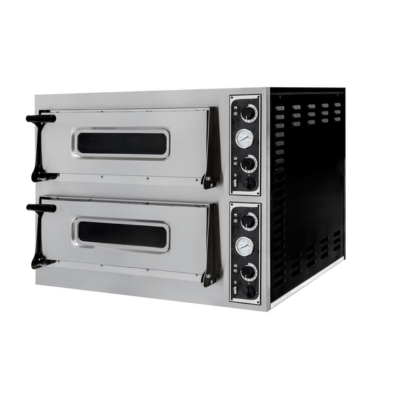Hendi Pizzaofen Basic 44, 2 Kammern, 400V/9400W, 975x930x(H)742mm Hendi Pizzaofen Basic 44, 2 Kammern, 400V/9400W, 975x930x(H)742mm