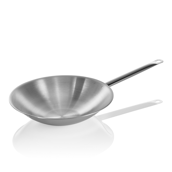 Was Germany Wok COOKWARE 21 mit abgeflachtem Boden, Ø 38 cm, Chromnickelstahl 18/10 Was Germany Wok COOKWARE 21 mit abgeflachtem Boden, Ø 38 cm, Chromnickelstahl 18/10