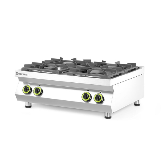 Hendi Gasherd Kitchen Line - 4 Kochfelder, Table-Top, Kitchen Line, 19kW, 800x700x(H)310mm 1 Hendi Gasherd Kitchen Line - 4 Kochfelder, Table-Top, Kitchen Line, 19kW, 800x700x(H)310mm