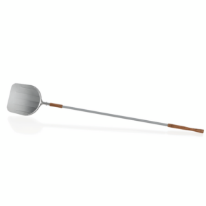 Was Germany Pizzaschaufel, 200 cm, Schaufel 33 x 31,5 cm, beweglicher Holzgriff, Aluminium, Holz