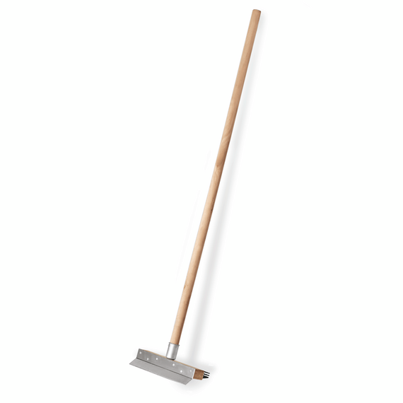 Was Germany Reinigungsbürste mit Schaber, 156 cm, mit Stahlborsten 4 cm, Holz, Stahl Was Germany Reinigungsbürste mit Schaber, 156 cm, mit Stahlborsten 4 cm, Holz, Stahl