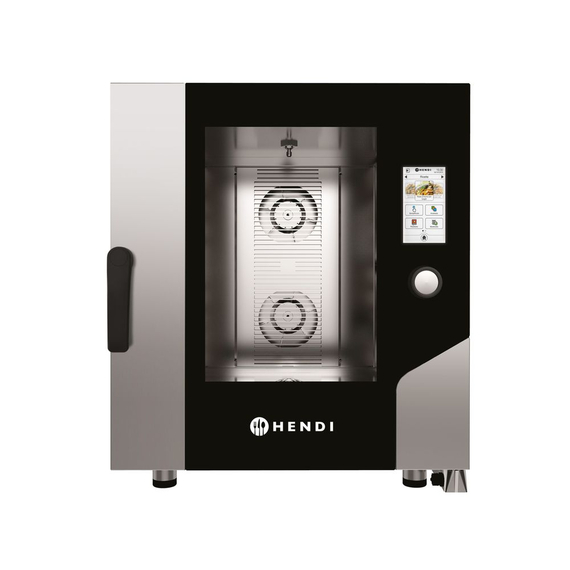 Hendi Konvektionsdampfgarer – Touch 7 x GN 1/1, elektrisch, mit direktem Dampf und Touchscreen-Steuerung, 730x784x(H)850mm Hendi Konvektionsdampfgarer – Touch 7 x GN 1/1, elektrisch, mit direktem Dampf und Touchscreen-Steuerung, 730x784x(H)850mm