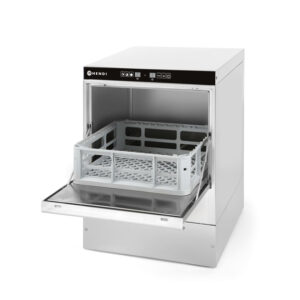 Hendi Geschirrspüler 40x40 - elektromechanische Steuerung, mit Laugen- + Spülmittelpumpe, 230V/2800W, 470x510x(H)710mm