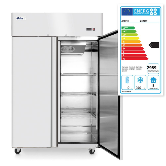 Arktic Tiefkühlschrank, zweitürig Profi Line 1240 L, Profi Line, GN 2/1, 230V/980W, 1314x800x(H)2082mm 3 Arktic Tiefkühlschrank, zweitürig Profi Line 1240 L, Profi Line, GN 2/1, 230V/980W, 1314x800x(H)2082mm