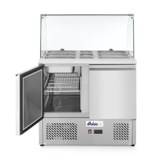 Arktic Kühltisch, zweitürig mit Glasdisplay 300L, 230V/310W, 912x702x(H)1330mm Arktic Kühltisch, zweitürig mit Glasdisplay 300L, 230V/310W, 912x702x(H)1330mm