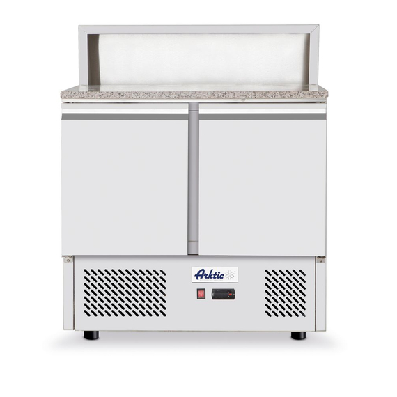 Arktic Pizzatisch, zweitürig 300 L, 230V/310W, 900x700x(H)1110mm Arktic Pizzatisch, zweitürig 300 L, 230V/310W, 900x700x(H)1110mm