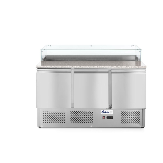 Arktic Pizzatisch, dreitürig 380L, 230V/310W, 1378x702x(H)1155mm Arktic Pizzatisch, dreitürig 380L, 230V/310W, 1378x702x(H)1155mm