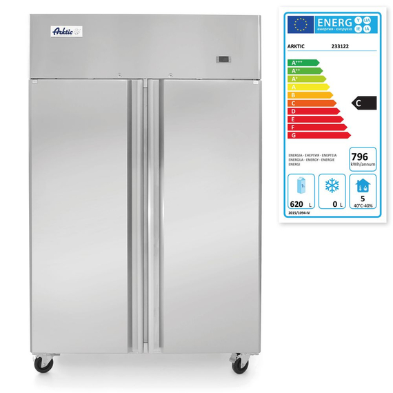 Arktic Kühlschrank zweitürig 900 L, Profi Line, 230V/450W, 1200x740x(H)1950mm 4 Arktic Kühlschrank zweitürig 900 L, Profi Line, 230V/450W, 1200x740x(H)1950mm