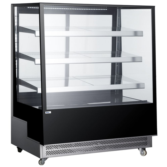 Arktic Kühlvitrine mit 3 geneigten Regalen, 650L, Schwarz, 230V/490W, 1200x833x(H)1460mm Arktic Kühlvitrine mit 3 geneigten Regalen, 650L, Schwarz, 230V/490W, 1200x833x(H)1460mm