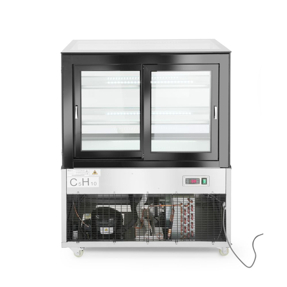 Arktic Kühlvitrine mit 2 Regalen, 300L, 230V/480W, 994x677x(H)1230mm 2 Arktic Kühlvitrine mit 2 Regalen, 300L, 230V/480W, 994x677x(H)1230mm