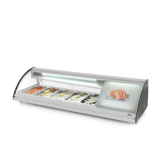 Arktic Sushi-Vitrine 5x GN 1/3, 230V/160W, 1307x445x(H)327mm 2 Arktic Sushi-Vitrine 5x GN 1/3, 230V/160W, 1307x445x(H)327mm
